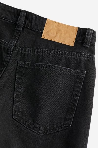 Wide High Jeans - Black - Ladies | H&M US | H&M (US + CA)