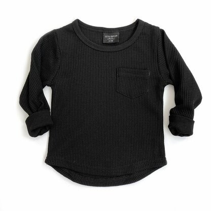 Thermal Pullover, Black | SpearmintLOVE