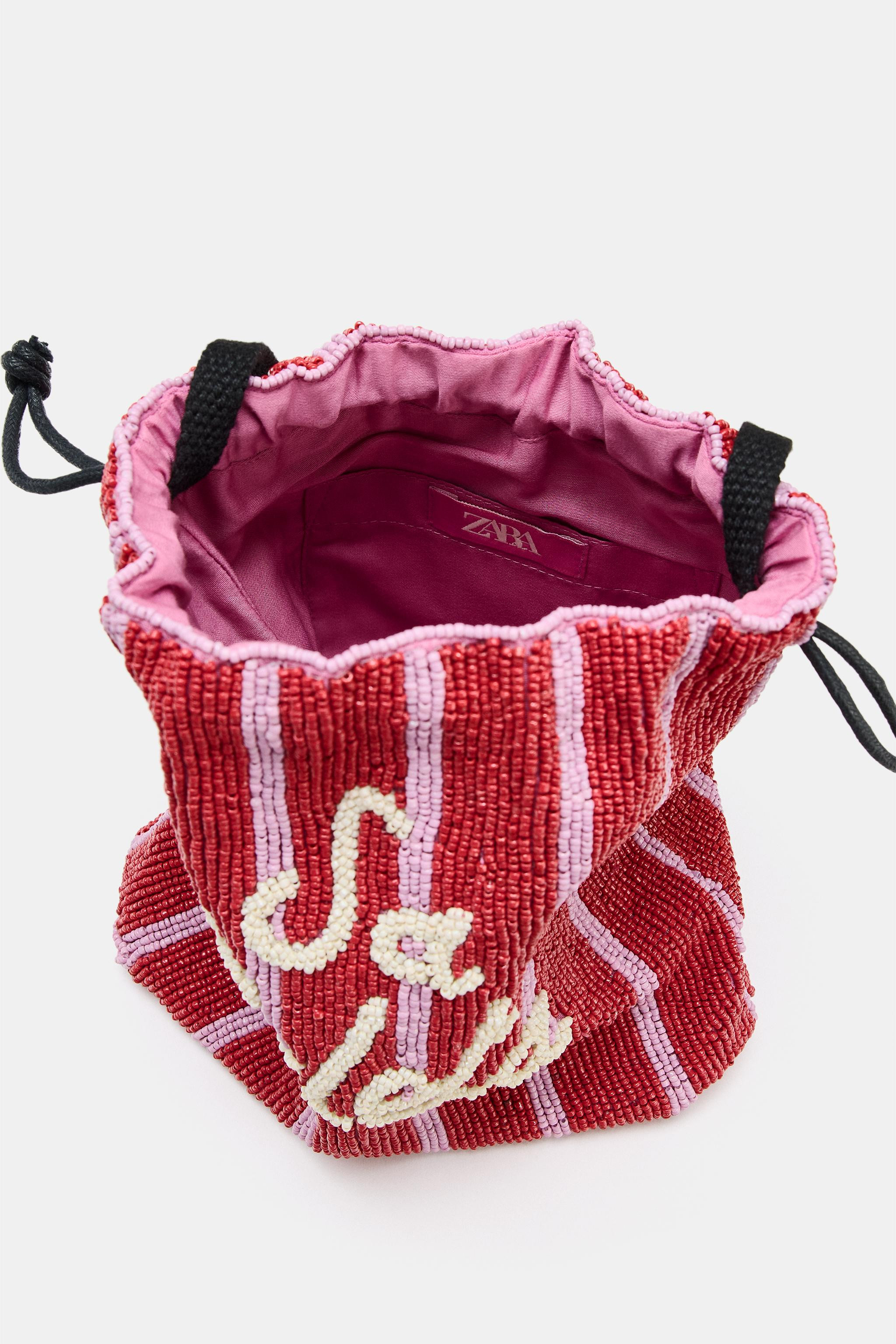 BEADED BUCKET BAG | Zara US