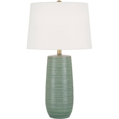360 Lighting Kerry 28 1/2" High Green Stripes Ceramic Table Lamp | Target