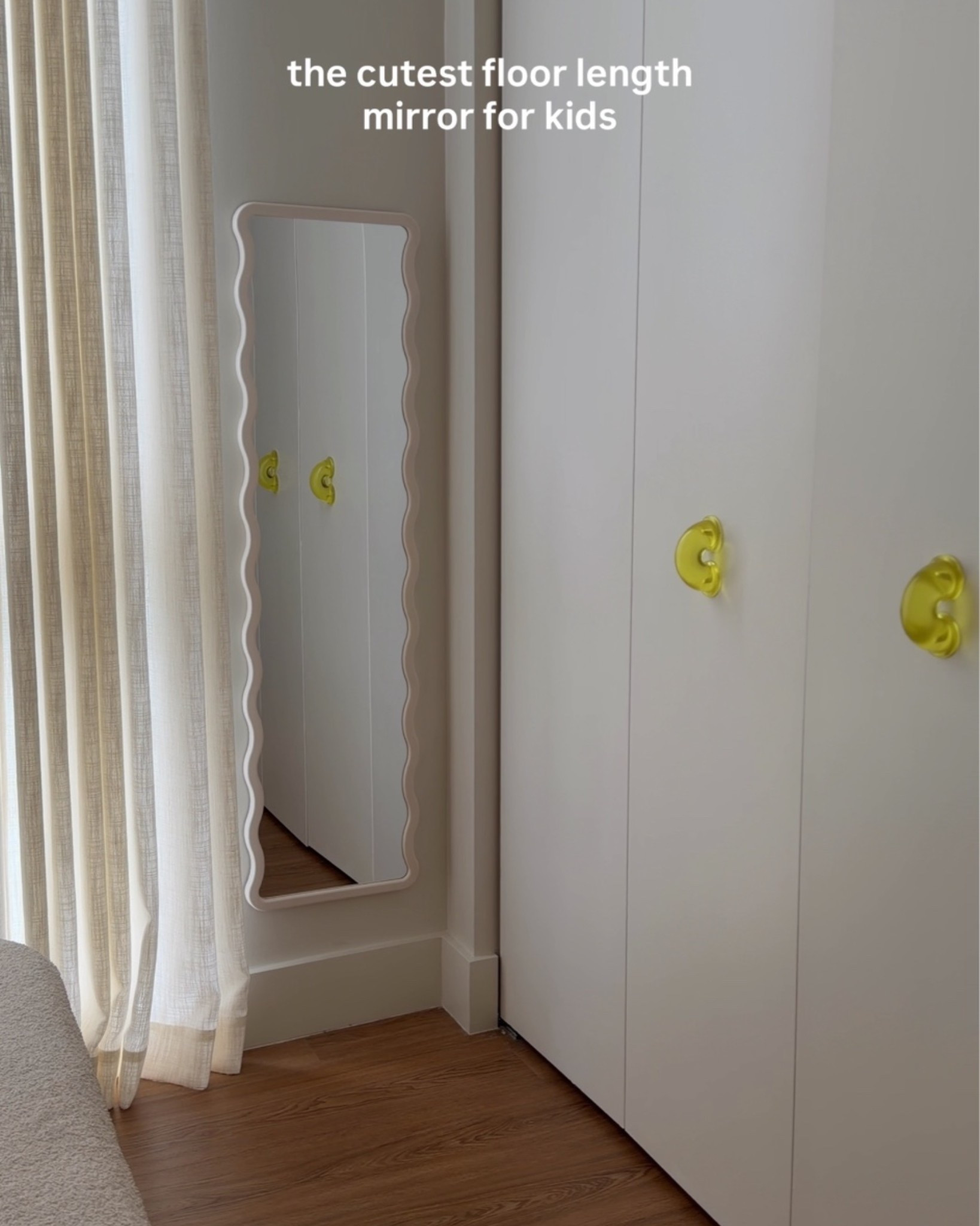love that this mirror can be hung on the wall or placed over the door - also available in pink and i linked the exact hooks i used (super easy setup). 💗✨ #targetfinds #kidsroom #kidsmirror

#LTKHome