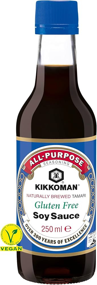 Kikkoman Naturally Brewed Tamari Gluten-free Soy Sauce 250 ml (Pack of 6) | Amazon (UK)