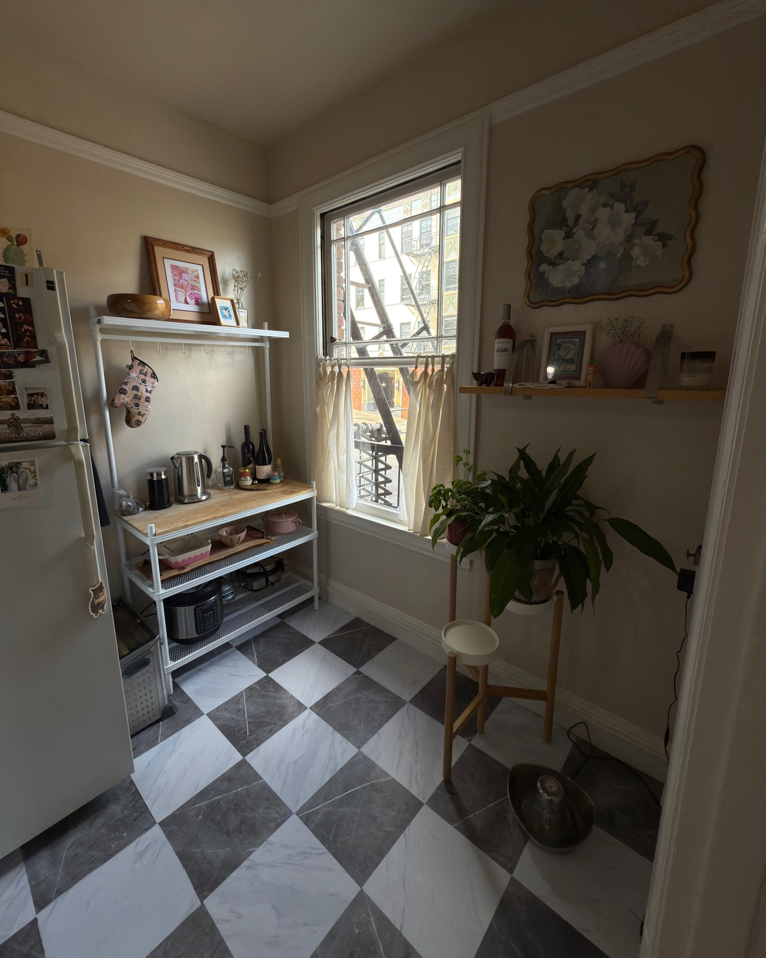 Renter Friendlly Peel and Stick checkerboard floor 

#LTKFindsUnder100 #LTKFindsUnder50 #LTKStyleTip