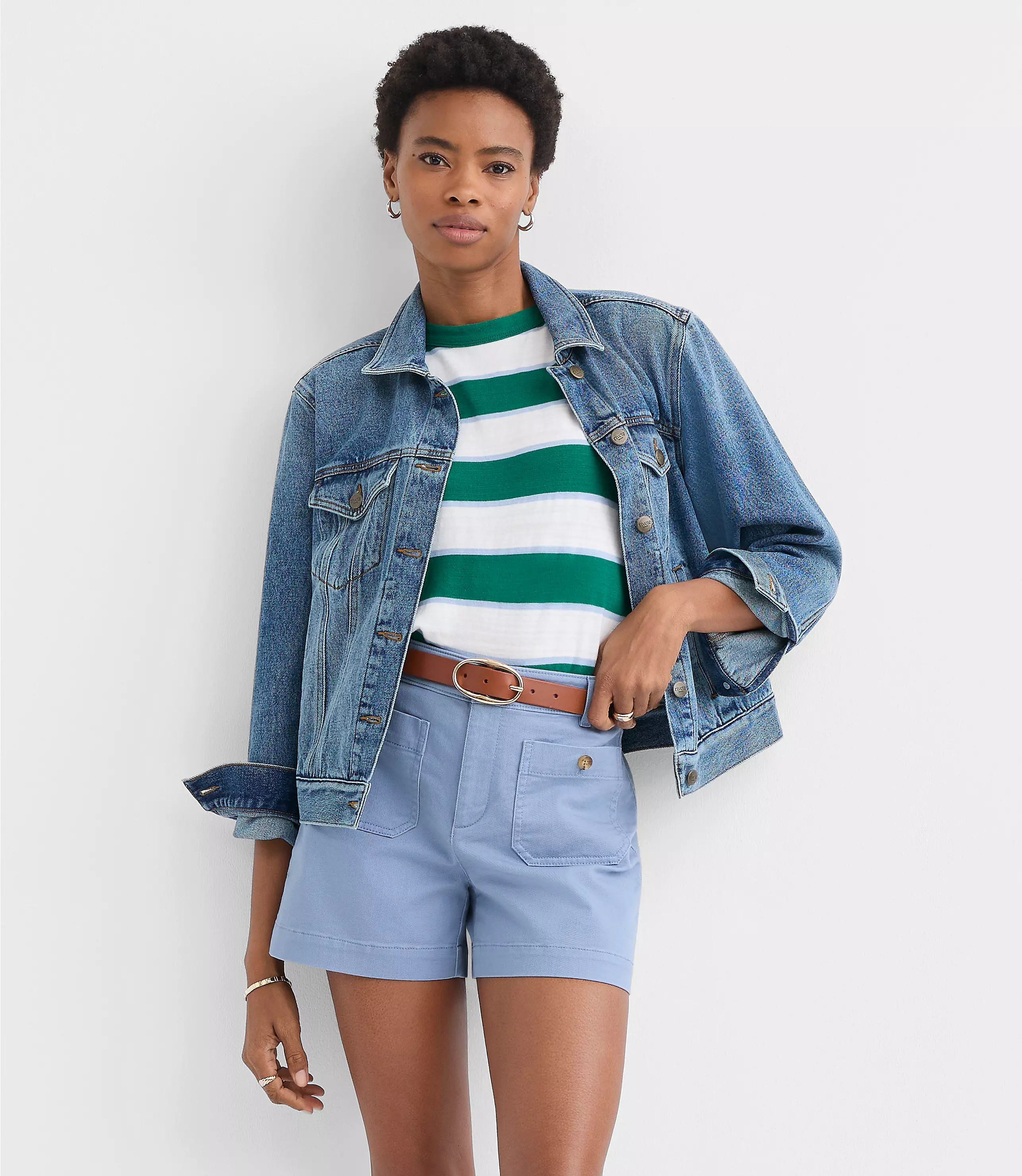 Palmer Shorts in Twill | LOFT