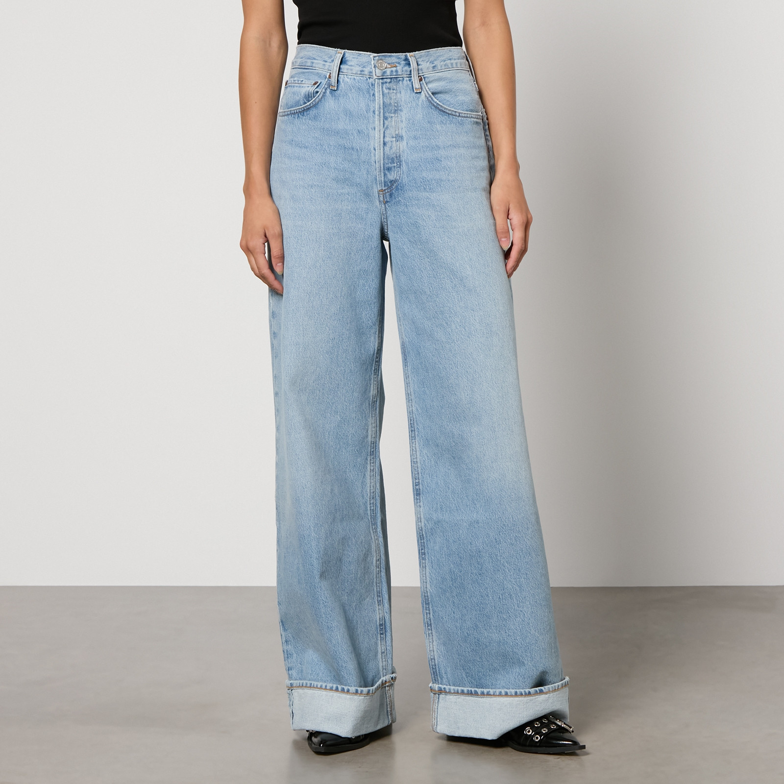 AGOLDE Dame Regenerative Denim Wide-Leg Jeans - W30 | Coggles | Coggles (Global)