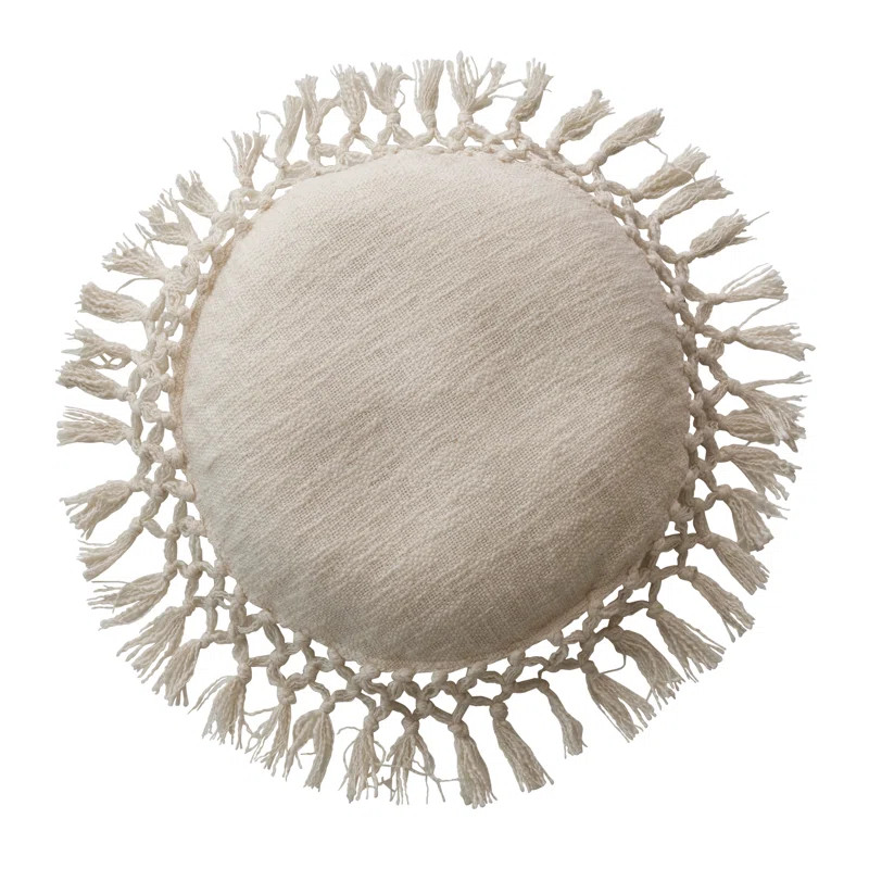 Round Cotton Pillow Cover & Insert | Wayfair North America