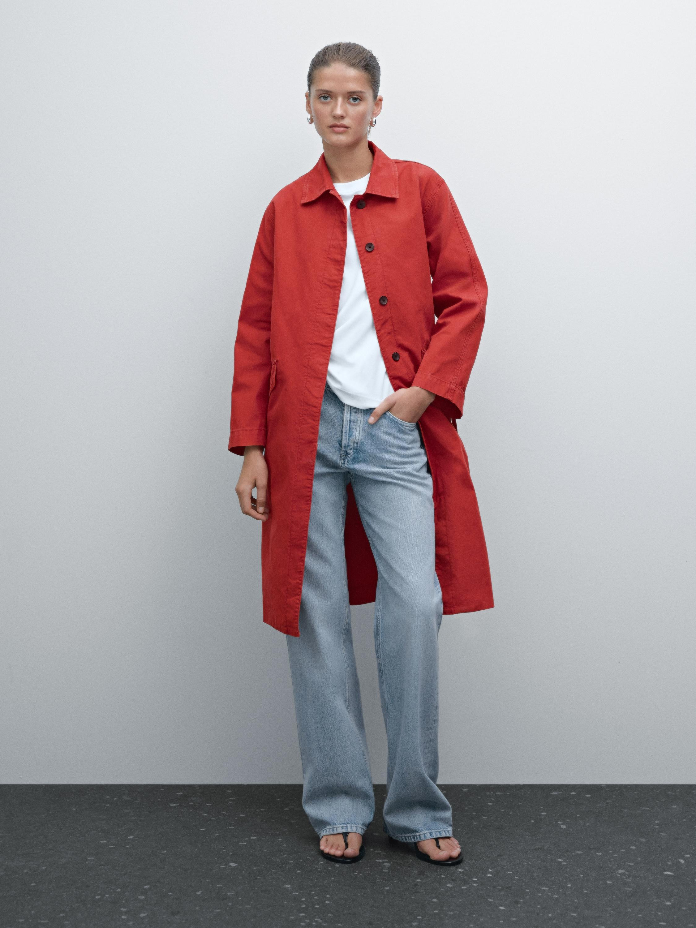 100% cotton trench coat | Massimo Dutti UK