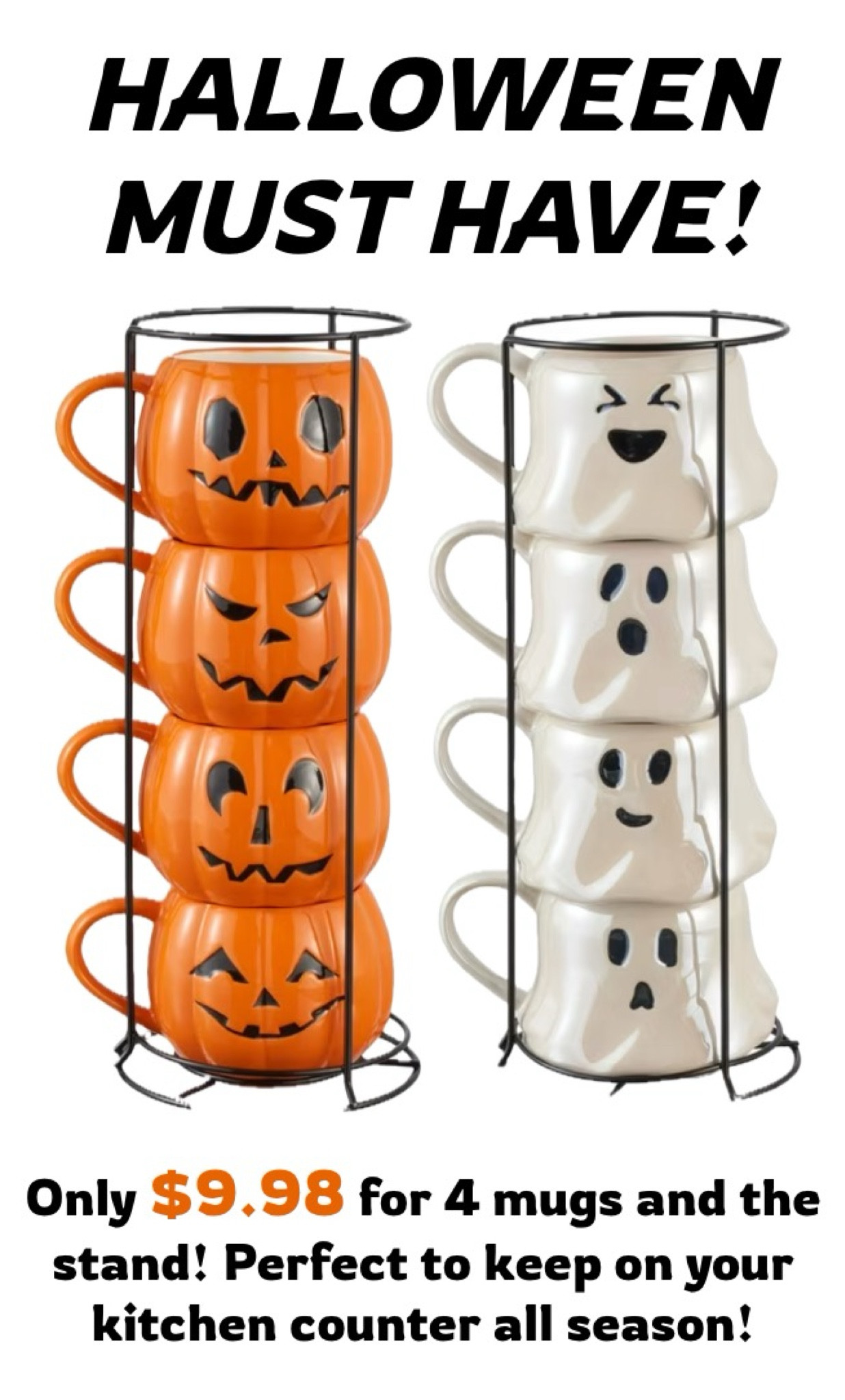 CUTEST Halloween mugs at Walmart! Under $10 for all 4 mugs AND the stand! So perfect to keep on your kitchen counter all season. These are a sellout risk, so posting them early for you!
……………………
pottery barn dupe pottery barn halloween dupe Williams Sonoma dupe walmart halloween walmart new arrivals walmart under $10 pumpkin mug ghost mug halloween decor halloween decorations pumpkin mugs ghost mugs halloween kitchen decor halloween party pumpkin carving party Anthropologie dupe Anthropologie mug dupe ceramic mug halloween home decor halloween decor under $10 halloween finds under $10 Halloween under $10 

#LTKParties #LTKHome #LTKFamily