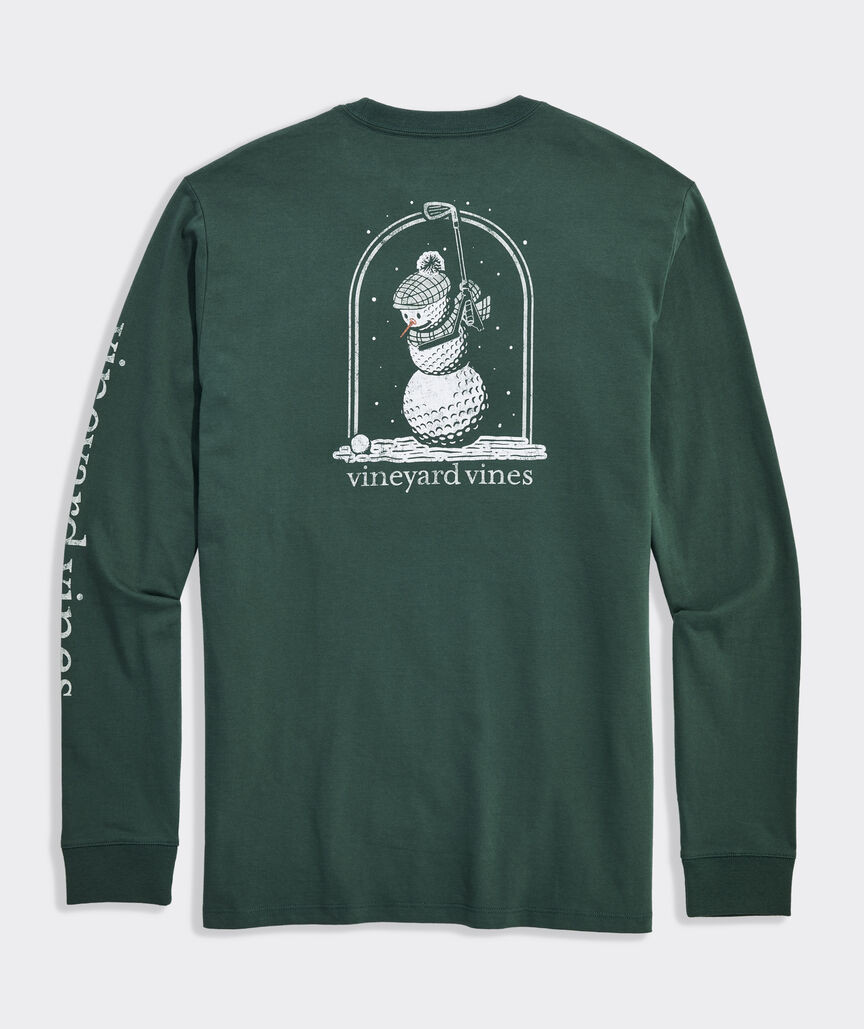 Golf Ball Snowman Long-Sleeve Tee | vineyard vines