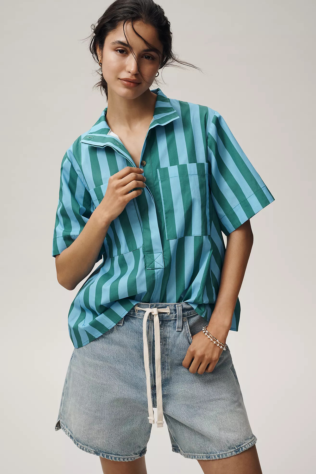 Jeannie Popover Swing Top by Maeve | Anthropologie (US)