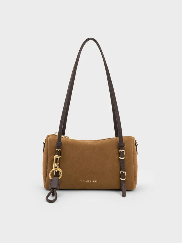 Sahara Sand Mini Levy Two-Tone Shoulder Bag | CHARLES & KEITH UK | Charles & Keith UK