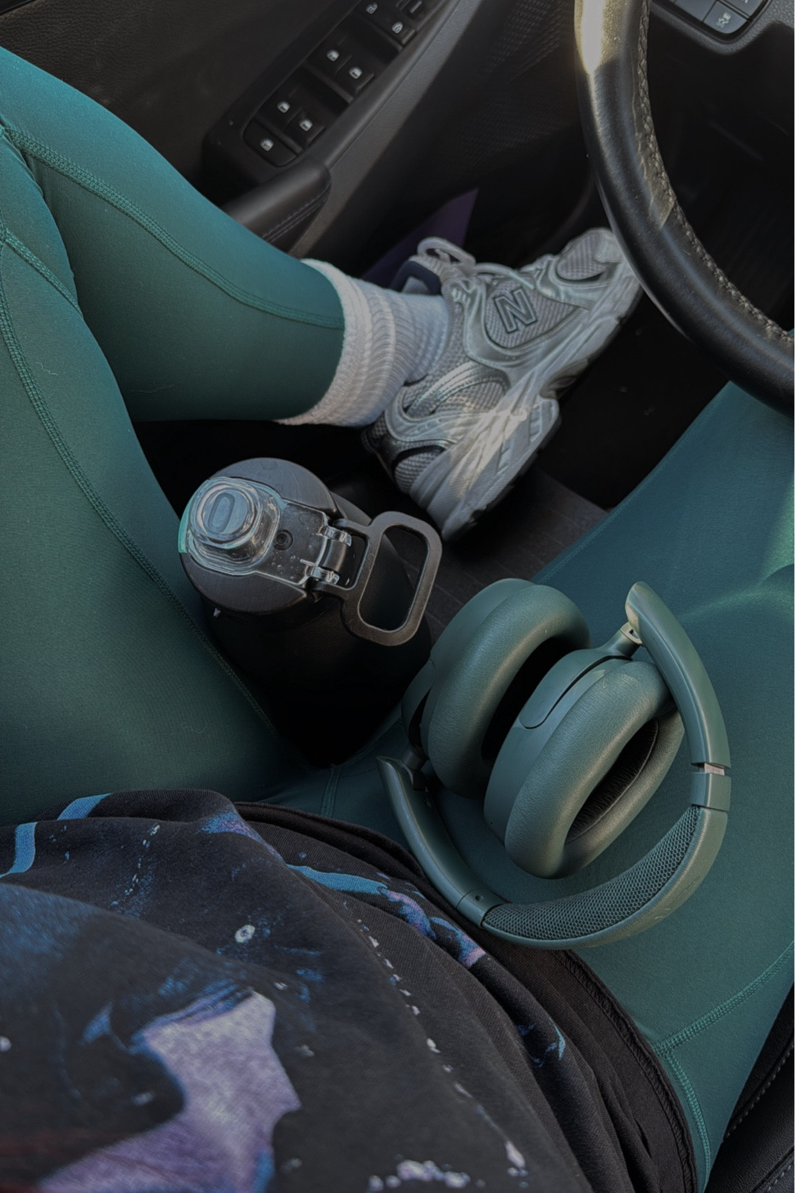 Fitness attire.

Headphones. Water bottle. Active wear. New balances. 

#LTKStyleTip #LTKFitness #LTKActive