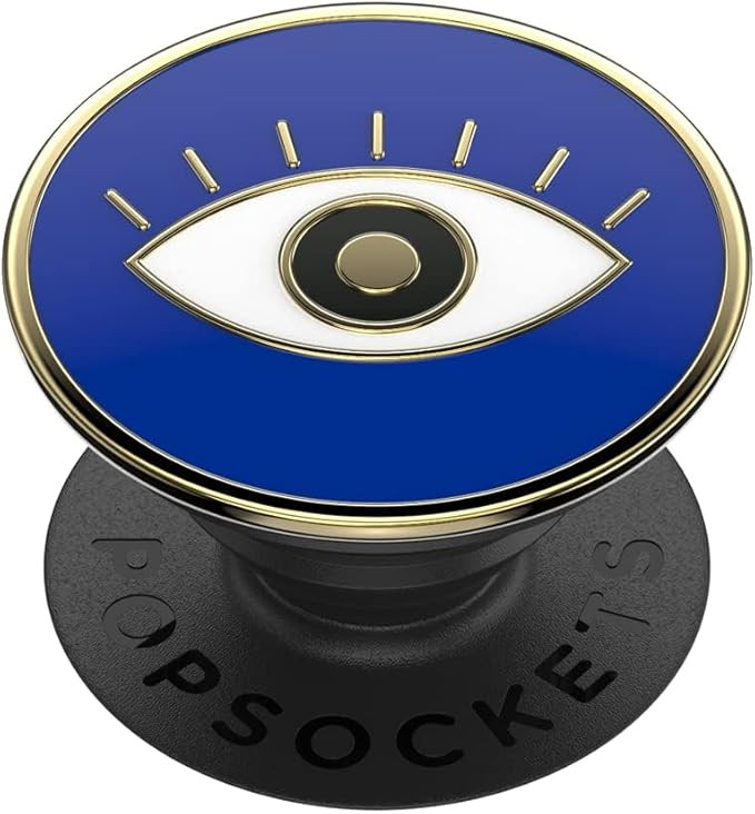 PopSockets Adhesive Phone Grip, Holder, Phone Stand, Enamel - Enamel Evil Eye | Amazon (US)