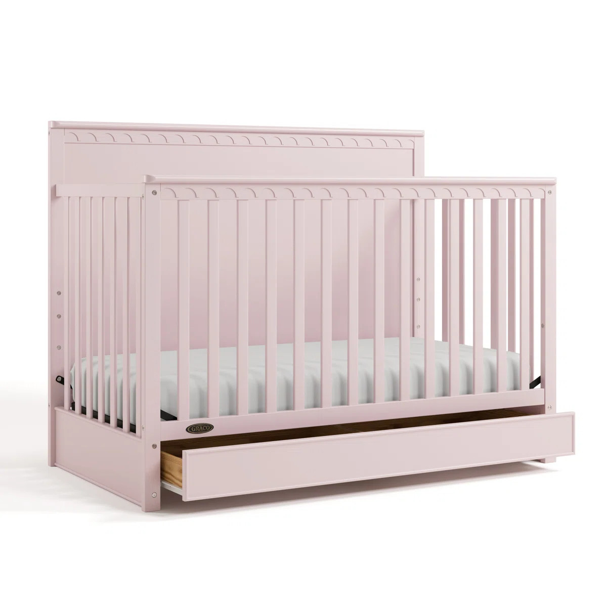 Sasha 5-In-1 Convertible Crib With Drawer | Wayfair North America