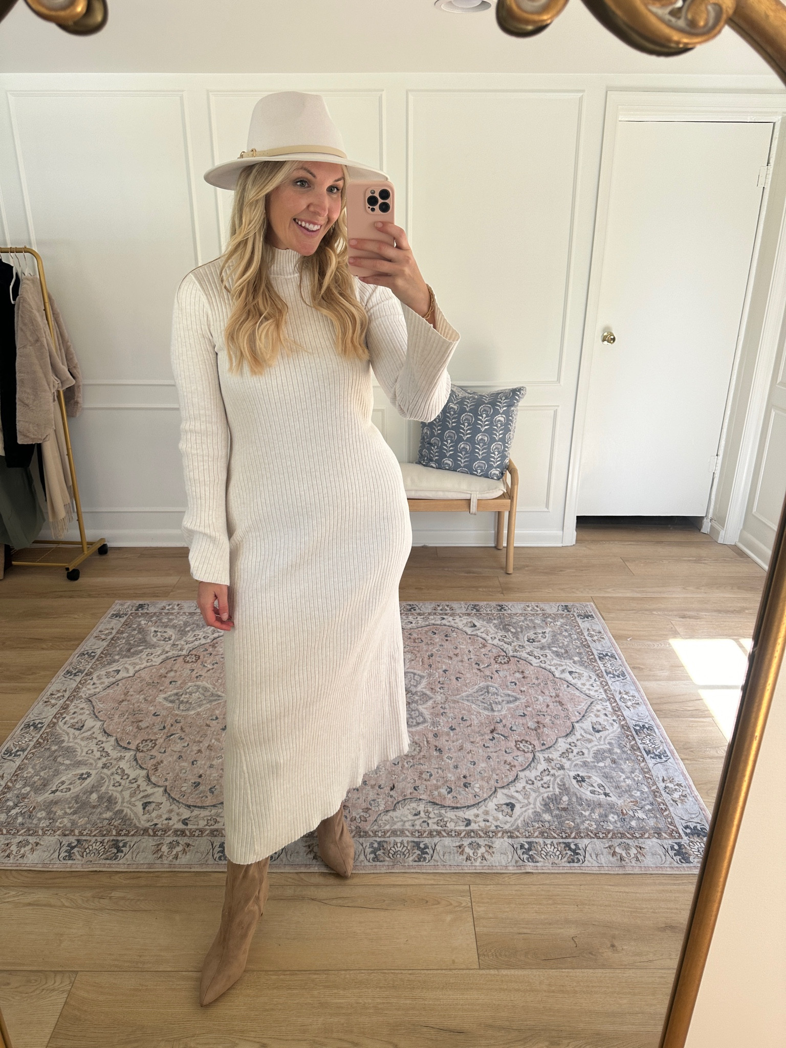 Love this whole look, would be a great winery or fall fest outfit! I’m wearing a med in the sweater dresss

#LTKStyleTip #LTKSeasonal #LTKMidsize