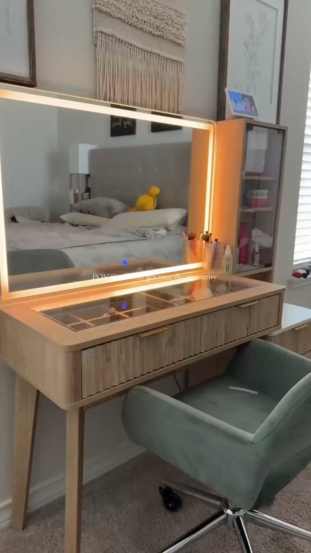 Obsessed with this Beauty Makeup Vanity with light-up mirror & storage 🤎

#LTKgrwm #LTKFestival #LTKdayinmylife