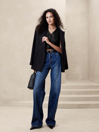 TENCEL™-Linen Cropped Vest | Banana Republic (CA)