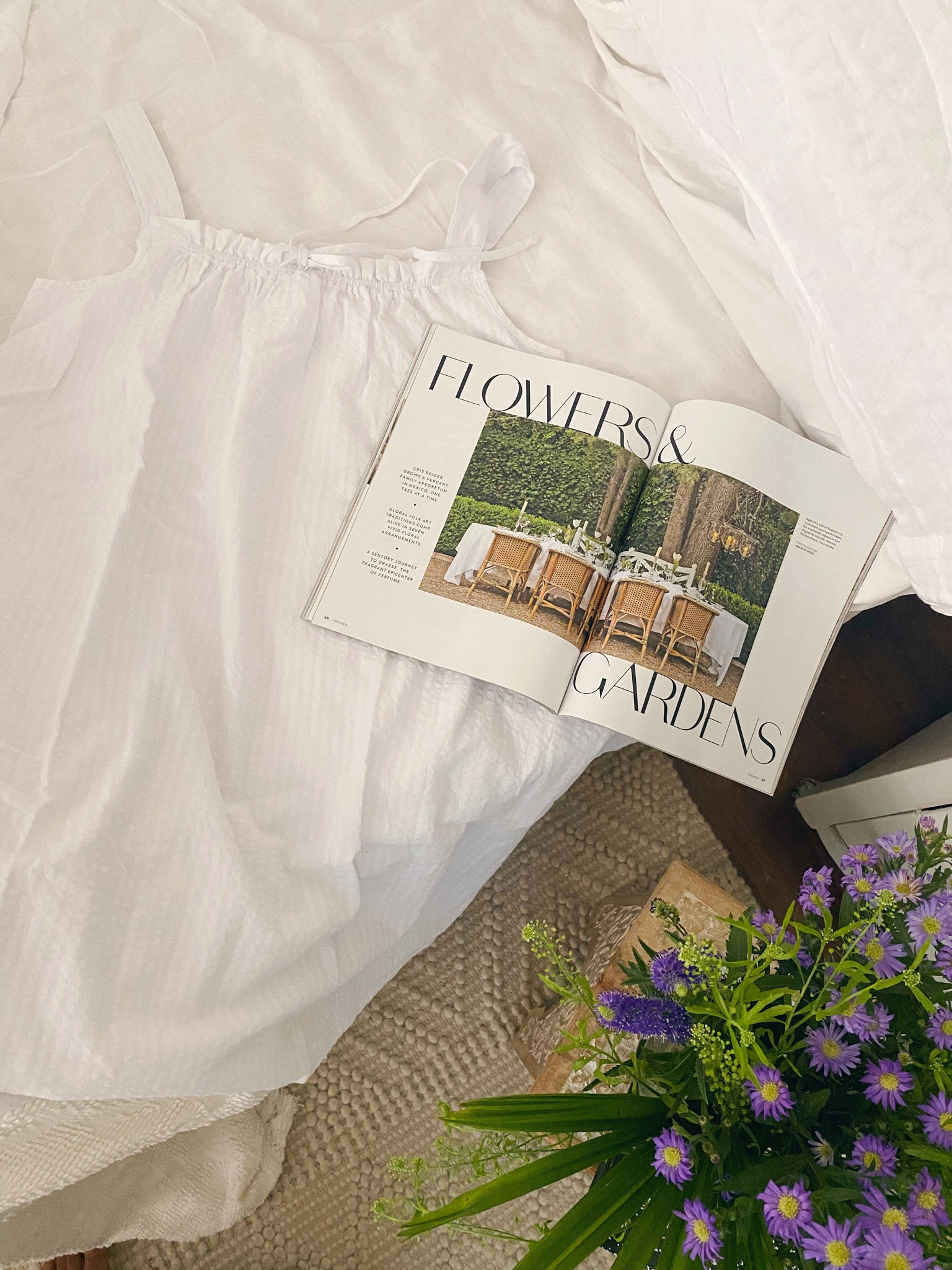 Sunday reset. In a white seersucker night gown 

#LTKstyletip #LTKhome #LTKunder100