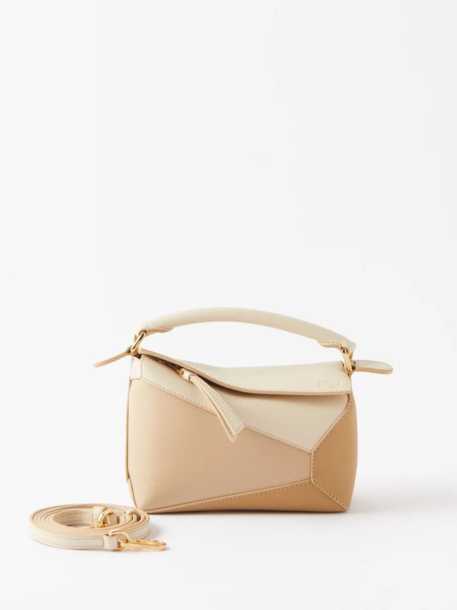 Puzzle mini grained-leather cross-body bag | Matches (UK)