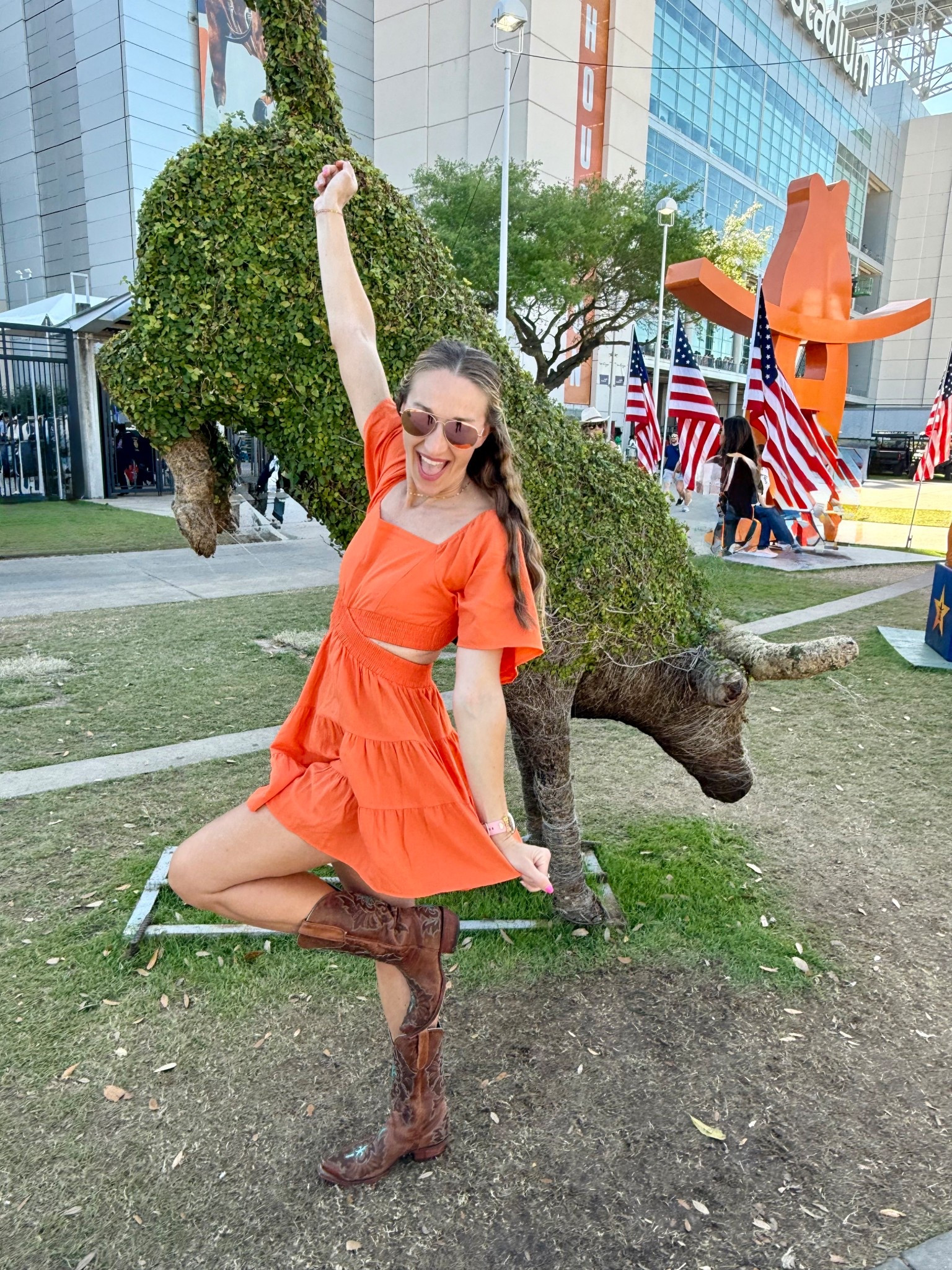 Rodeo Houston ready!

Orange dress for spring and cowboy boots for the rodeo!

#LTKSeasonal #LTKFestival