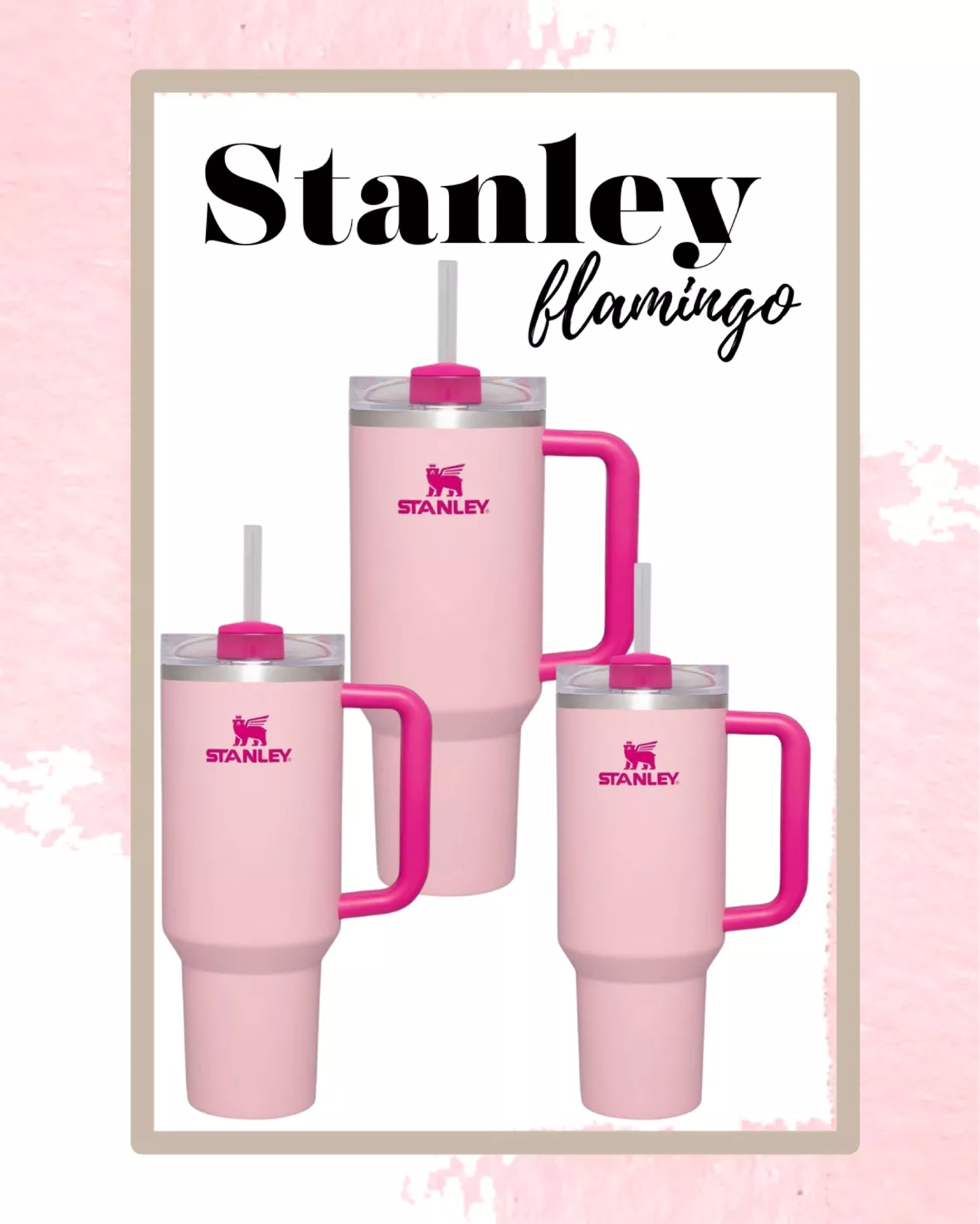 Stanley Dining | Stanley 40 oz Tumbler Flamingo | Color: Pink | Size: Os | Ashcic601's Closet