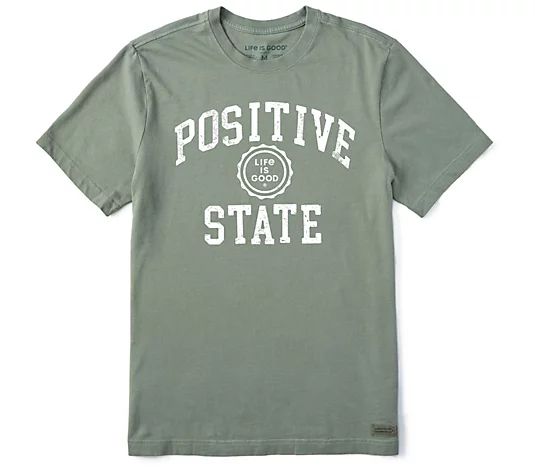 Life is Good Men's Positive State Crusher Tee | QVC