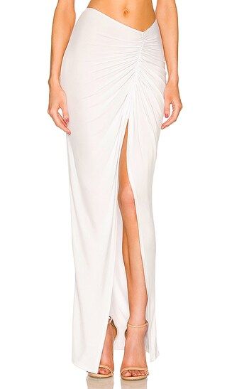x REVOLVE Leah Maxi Skirt in Ivory | Revolve Clothing (Global)