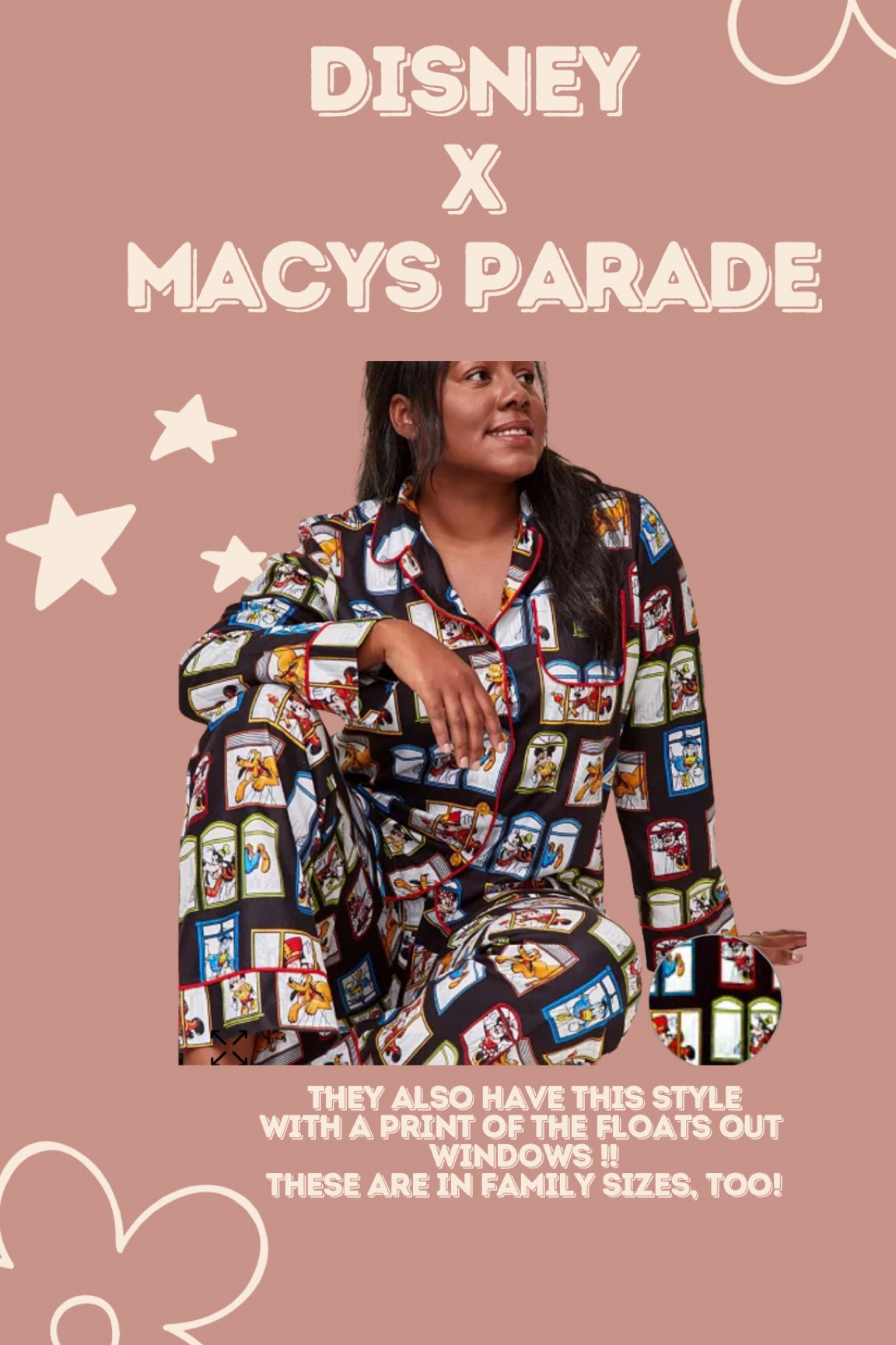 Disney thanksgiving parade pajamas! 
Available in sizes for the whole family! 