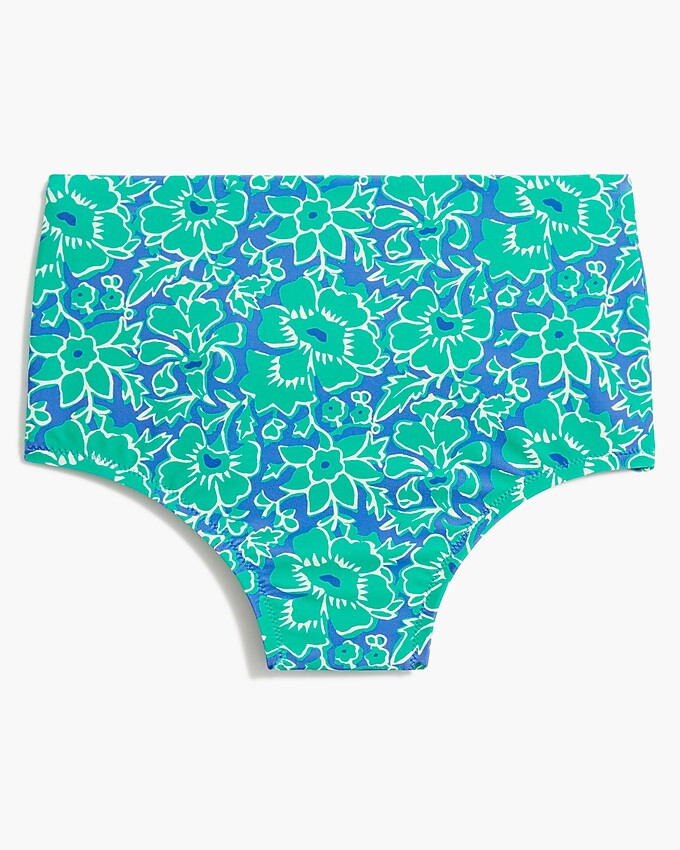 Printed high-waisted bikini bottom | J.Crew Factory