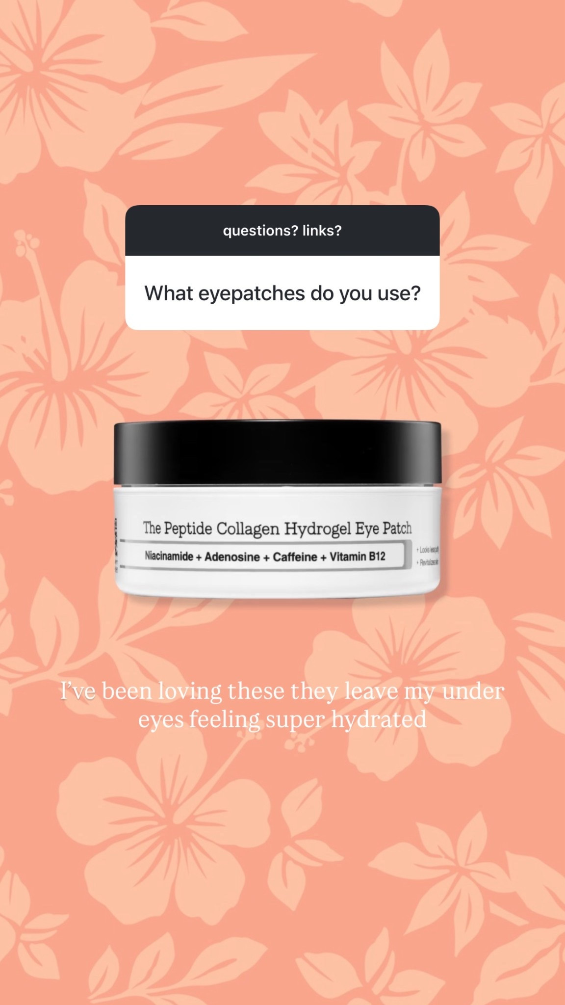 these eye patches actually leave my under eyes feeling hydrated! 

#LTKBeauty #LTKdayinmylife #LTKselfcare