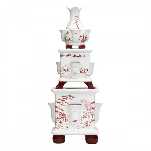 Juliska Country Estate Winter Frolic Ruby Tulipiere | Gracious Style
