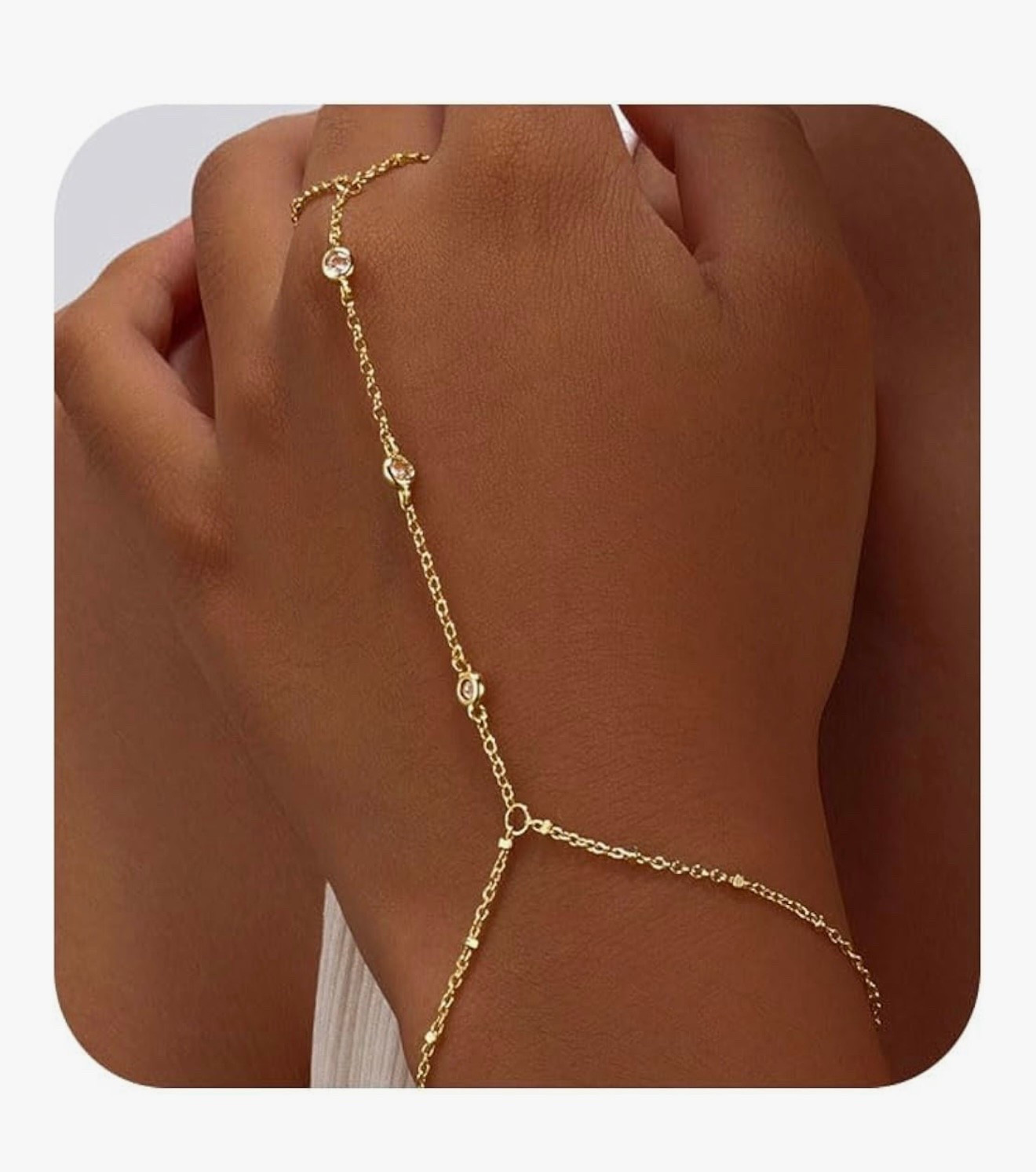 Favorite hand chain! 

#LTKStyleTip #LTKSaleAlert #LTKBeauty