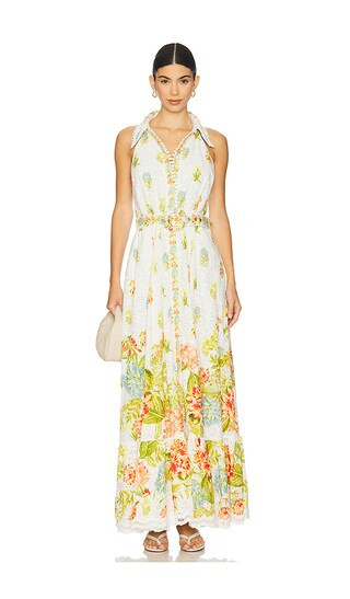 HEMANT AND NANDITA Long Shirt Dress With Buckle Belt in White. - size S | Revolve Clothing (Global)