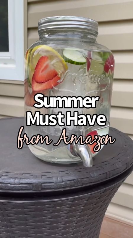 This drink dispenser is perfect for upcoming graduation parties, BBQs, etc.! 

#LTKHome #LTKSeasonal
