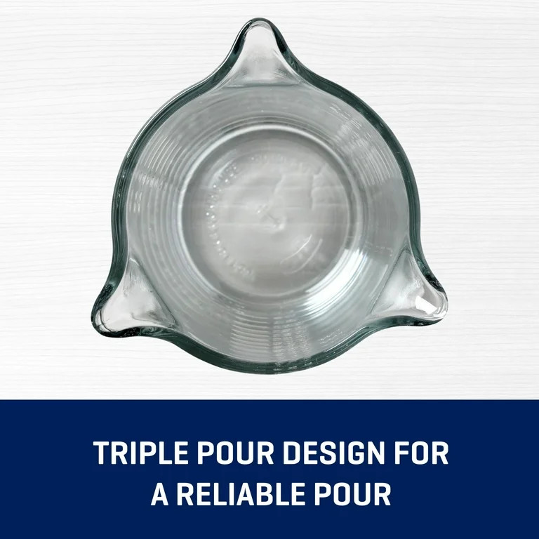 Anchor Hocking 8 Ounce Triple Pour Measuring Glass with Embossed Measurements | Walmart (US)