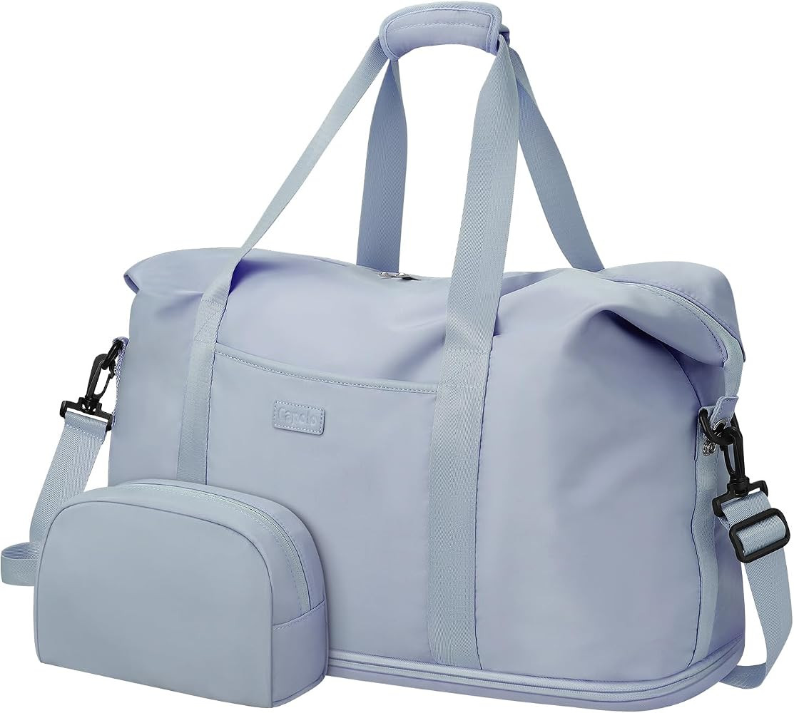 Expandable Travel Duffle Bags Weekender Overnight Bags for Women Men Hospital Bag for Women Labor Delivery with Toiletry Bag Waterproof | Amazon (US)