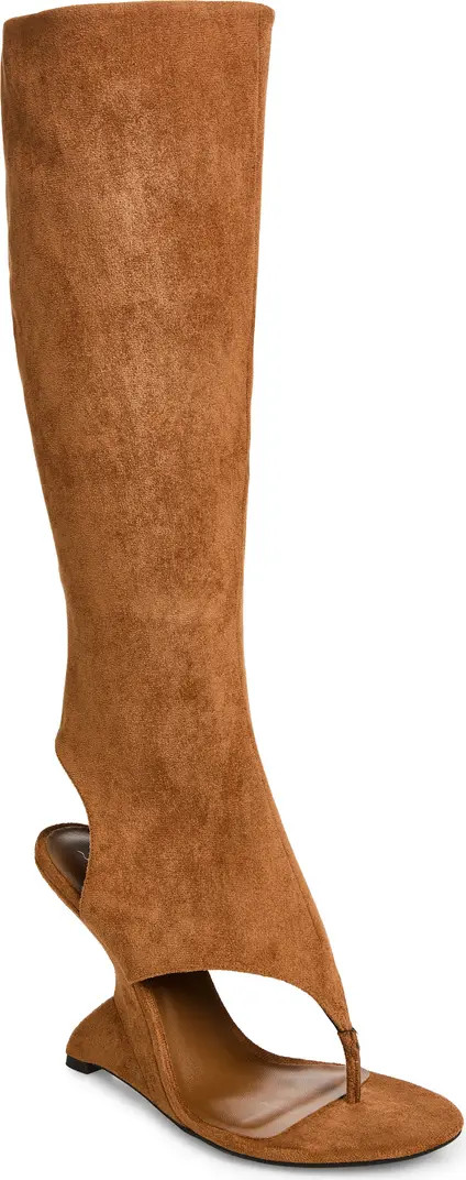 What's-Up Knee High Sculpted Wedge Sandal Boot (Women) | Nordstrom