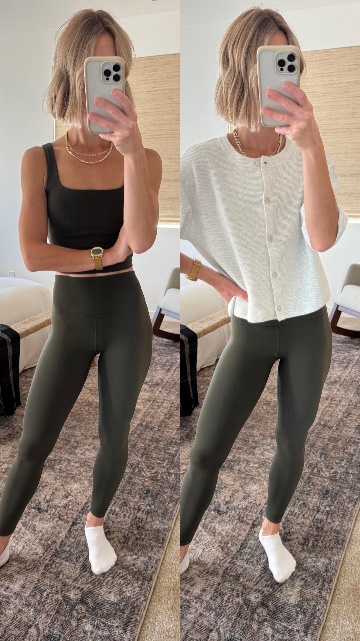 Tank: wearing XS
Leggings: wearing XXS

workout set
Workout leggings
Buttery soft leggings
Workout tank
Watch
ankle socks
Sneakers
Neutral look
Mom outfit
Mom style
School Dropoff look
Water bottle
Neutral water bottle


#LTKActive #LTKStyleTip #LTKShoeCrush