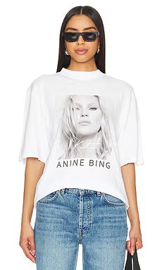 ANINE BING Avi Kate Moss Tee in White from Revolve.com | Revolve Clothing (Global)