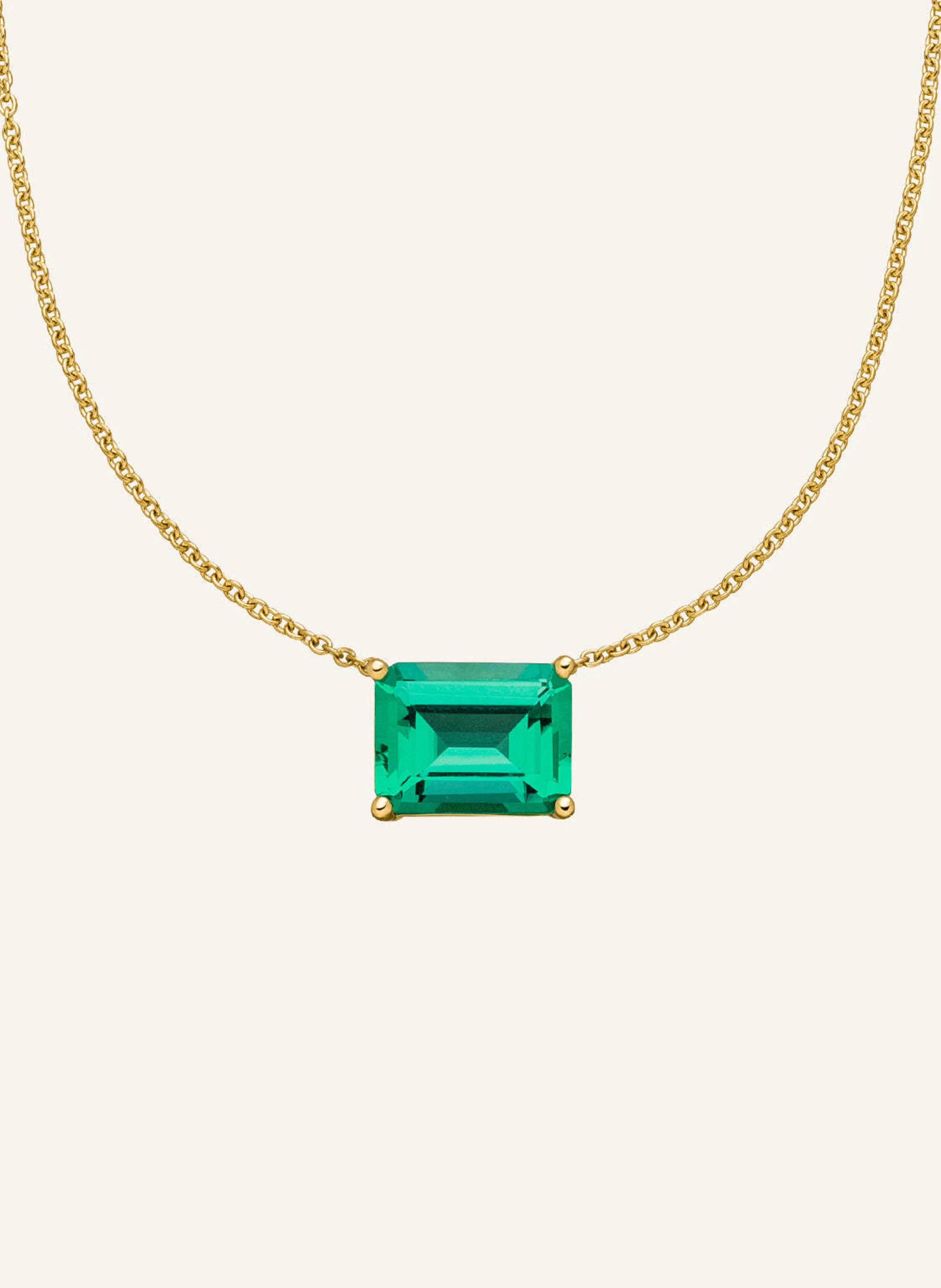 Halskette EDEN aus 14 Karat Gelbgold mit 2ct. Smaragd | Breuninger (DACH)