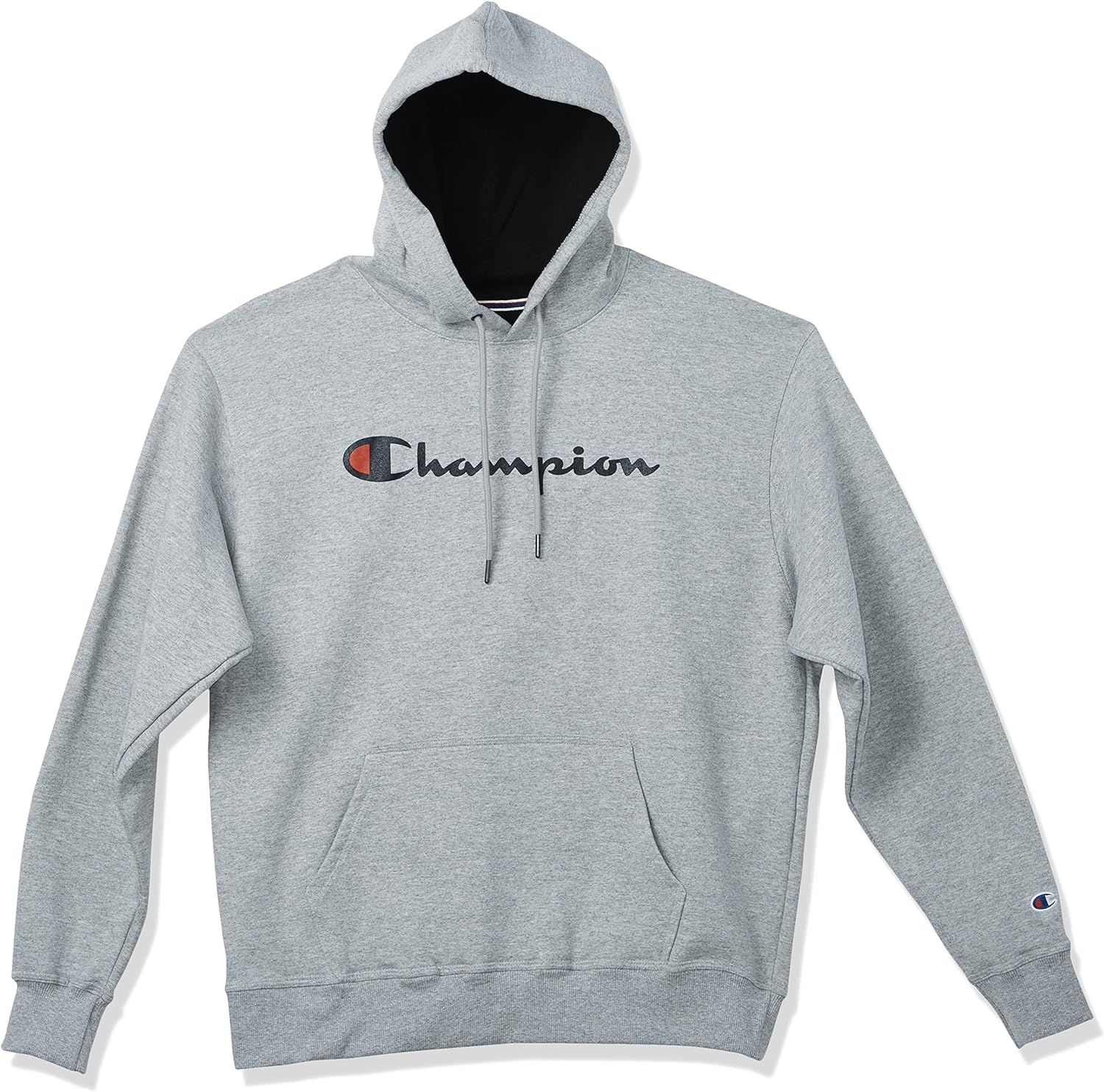 Champion Men's Powerblend Fleece Pullover Hoodie, Script Logo | Amazon (US)