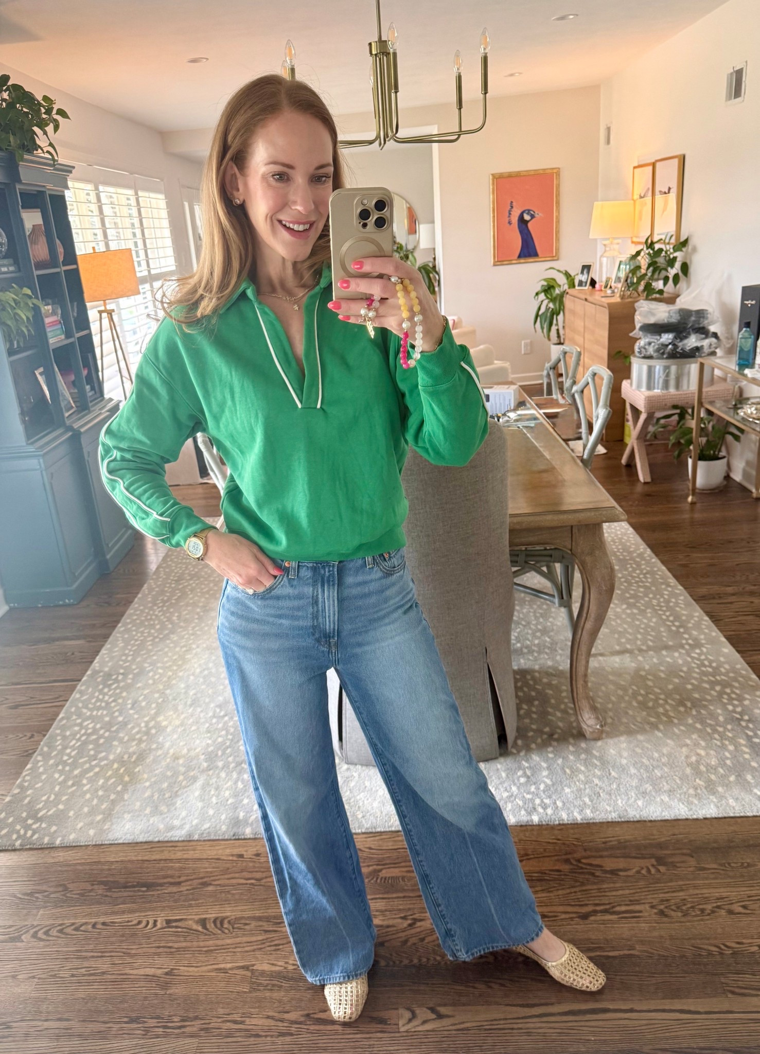 This green polo sweatshirt is soooo perfect for spring! So comfy and cute, especially for travel to a golf tournament! 💚

#LTKSeasonal #LTKootd #LTKOver40