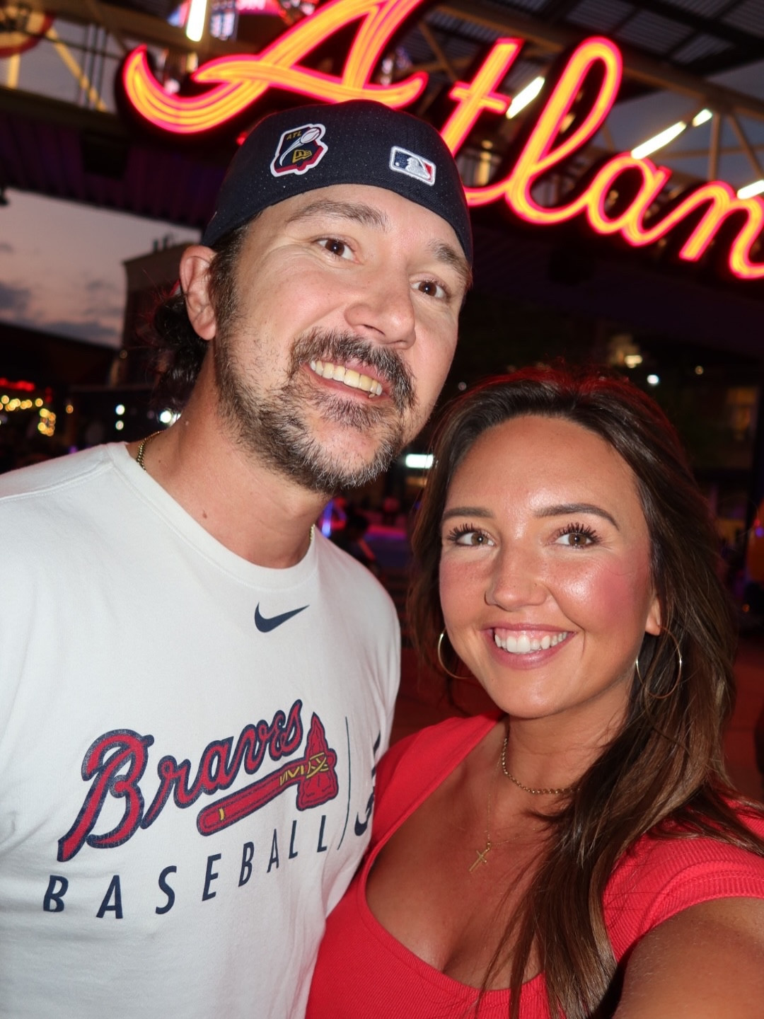 A little last minute date night for my birthday! Good food, Braves baseball, and we got to meet the sweetest new friends 🫶🏻