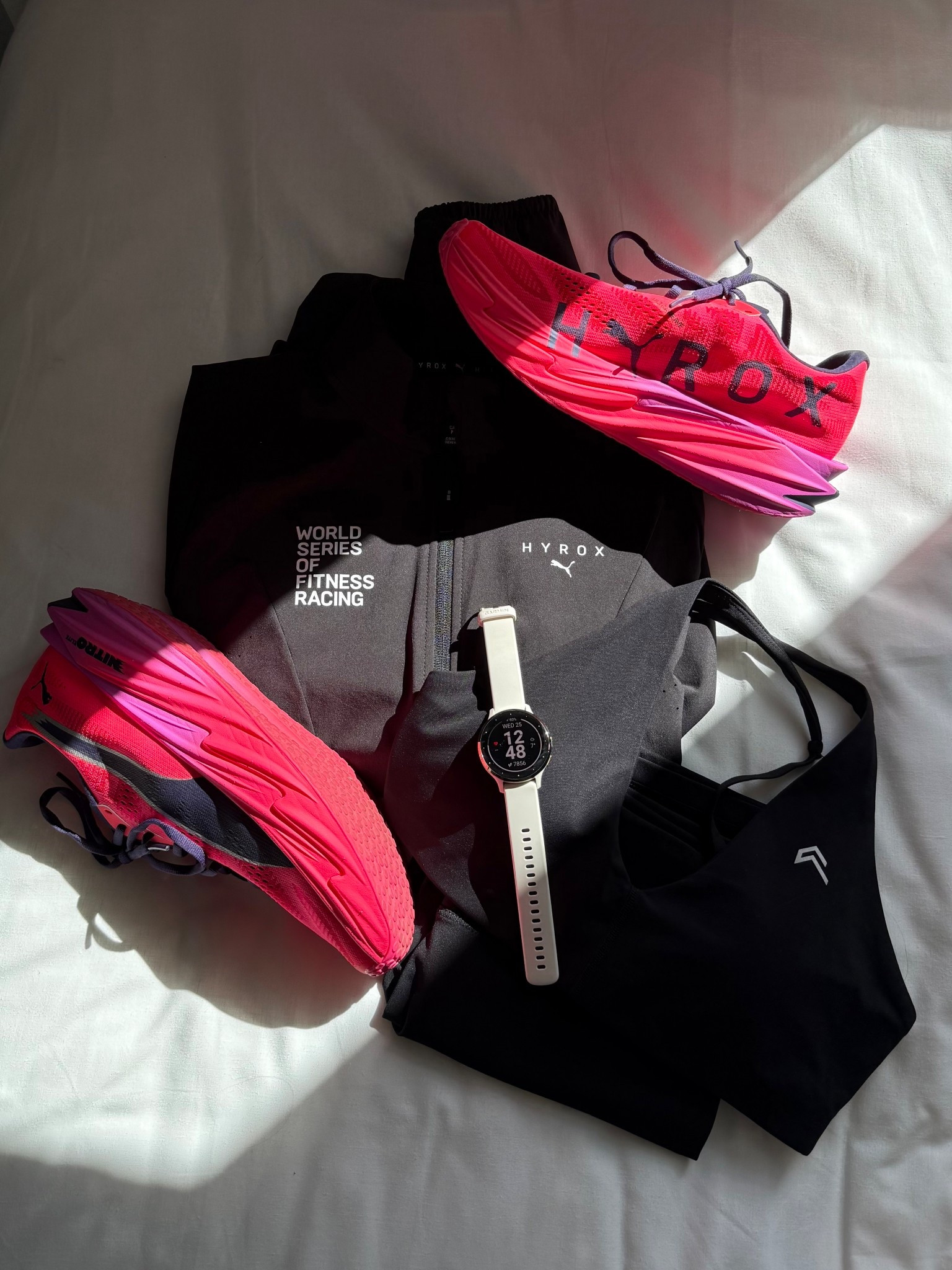 Hyrox OOTD 🎀💕 shoes come up a little large - I sized up half a size but could have gotten away with my normal size! Jacket is from Sports Shoes. Activewear, Oner Active, Puma, Hyrox 

#LTKActive #LTKootd #LTKfitnessgoals