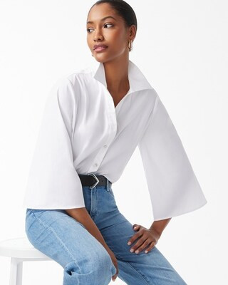 Poplin Cape Sleeve Shirt | Chico's