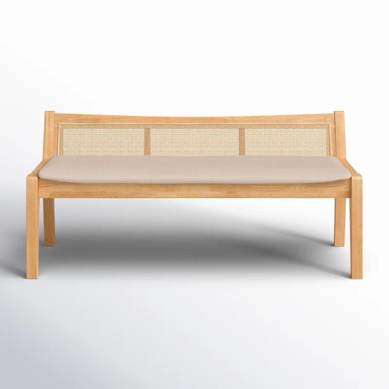 Donner Cane Back Cushioned Bench | Wayfair North America