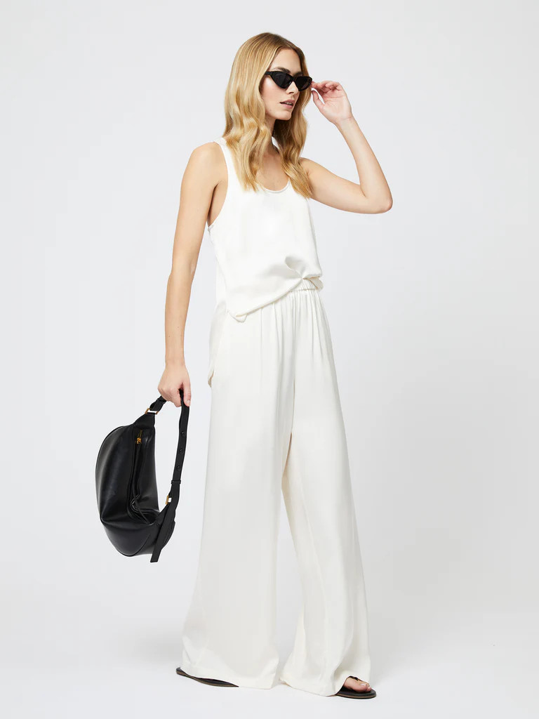 Ennis Satin Elasticated Trouser | French Connection (US)