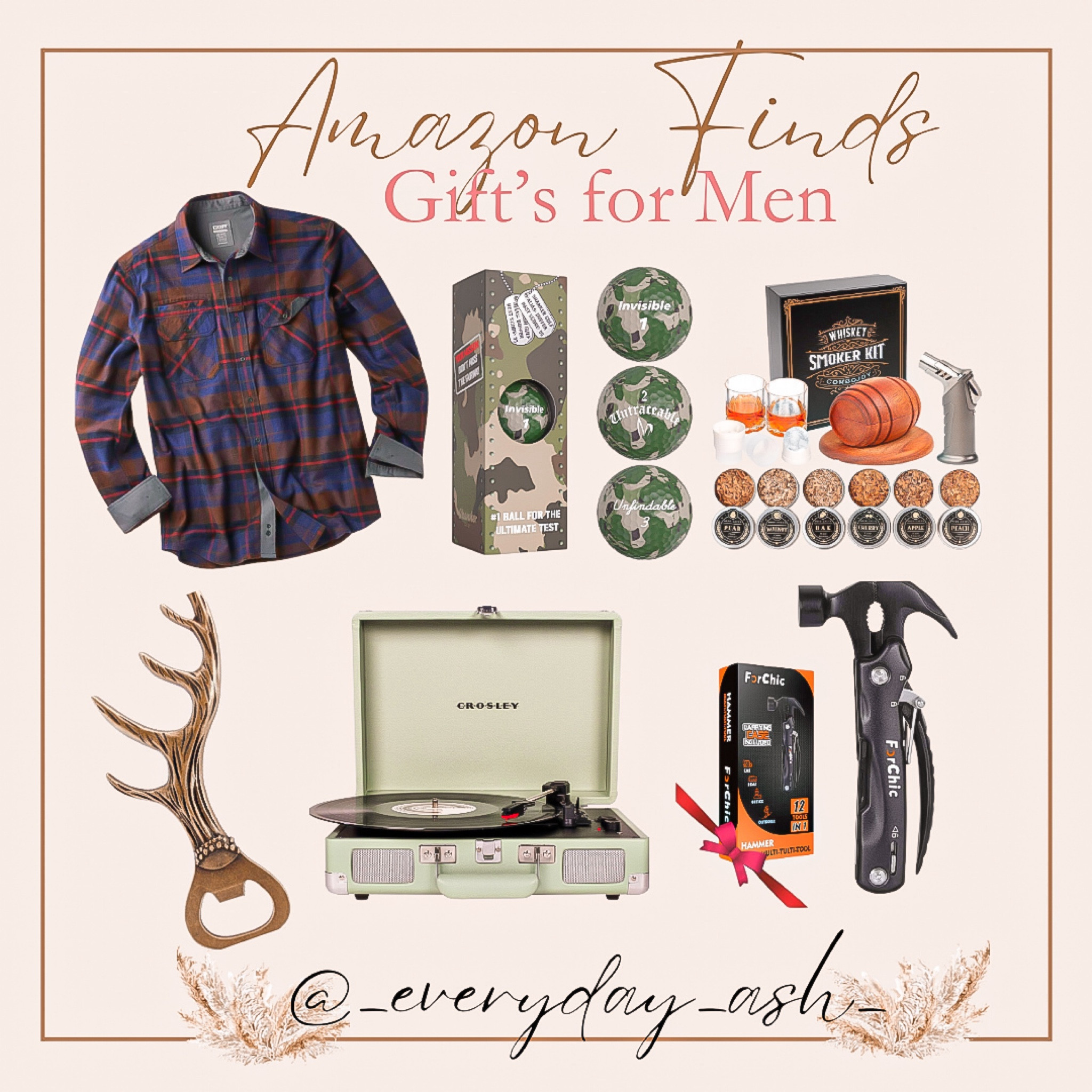 Amazon gifts for men 🎄🎁

Men’s gifts, gifts for men, gift guide, men’s flannel shirt, camo golf balls, whisket set, men’s stocking stuffers, antler bottle opener, record player, ultimate tool 

#LTKMens #LTKCyberWeek