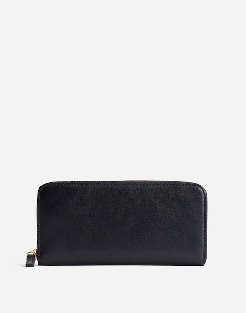 The Essential Continental Zip Wallet in Leather | Madewell | Madewell
