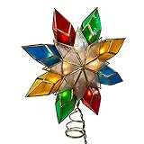 Amazon.com: Kurt Adler 10-Light Multi-Color Capiz Star Tree Topper : Home & Kitchen | Amazon (US)